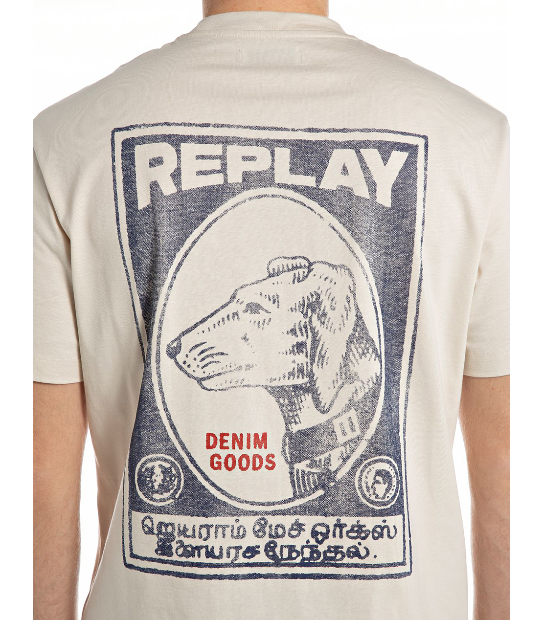 リラックスフィット ヘビーコットンジャージー VINTAGEグラフィックTシャツ 詳細画像 アイボリー 6